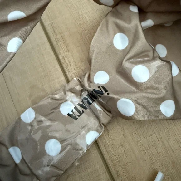 iNAMORATA Tan and White Bikini Bottom - Picture 5 of 5